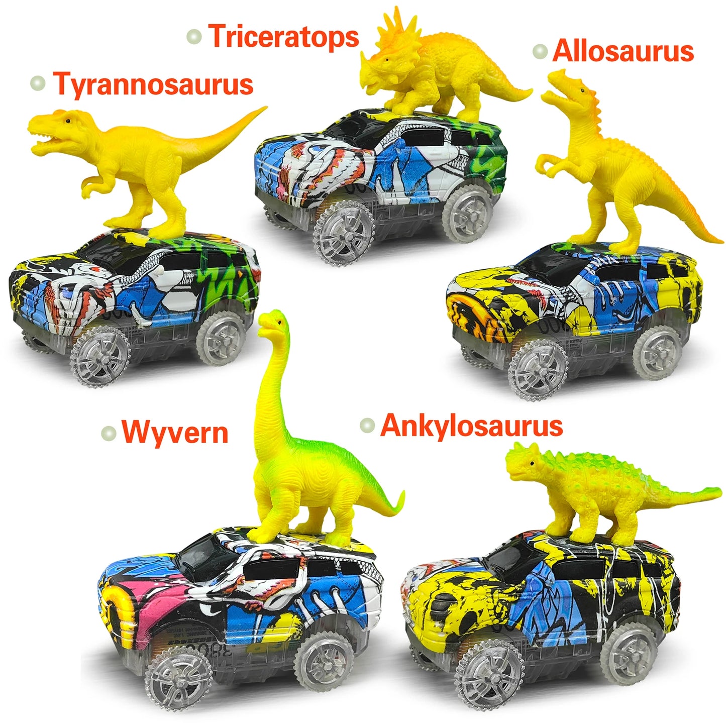 Dino Electric Track Car Set