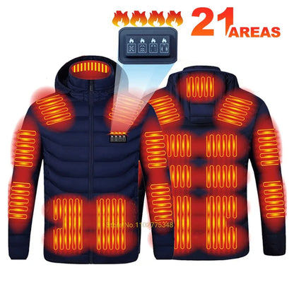 USB Heated Winter Jacket With Powerbank