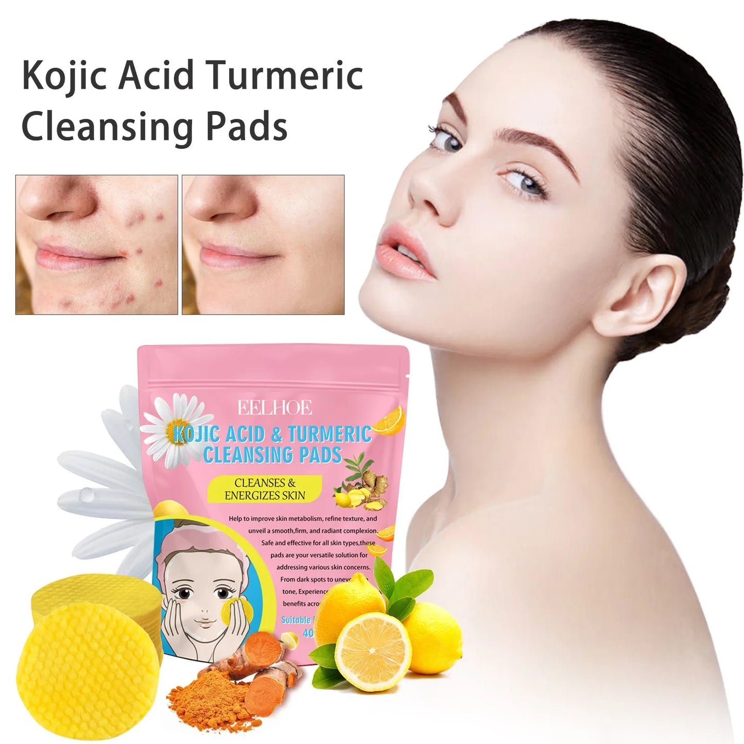 Turmeric Kojic Cleansing Pads