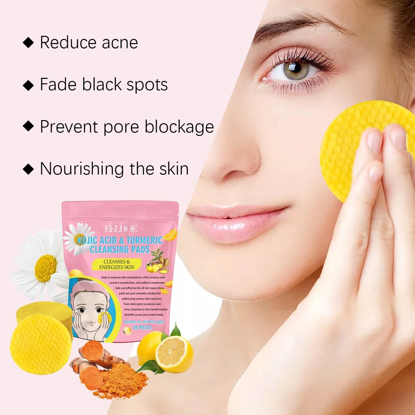 Turmeric Kojic Cleansing Pads