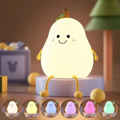 Squishy Pear Night Light Delight