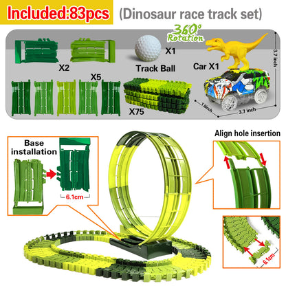 Dino Electric Track Car Set