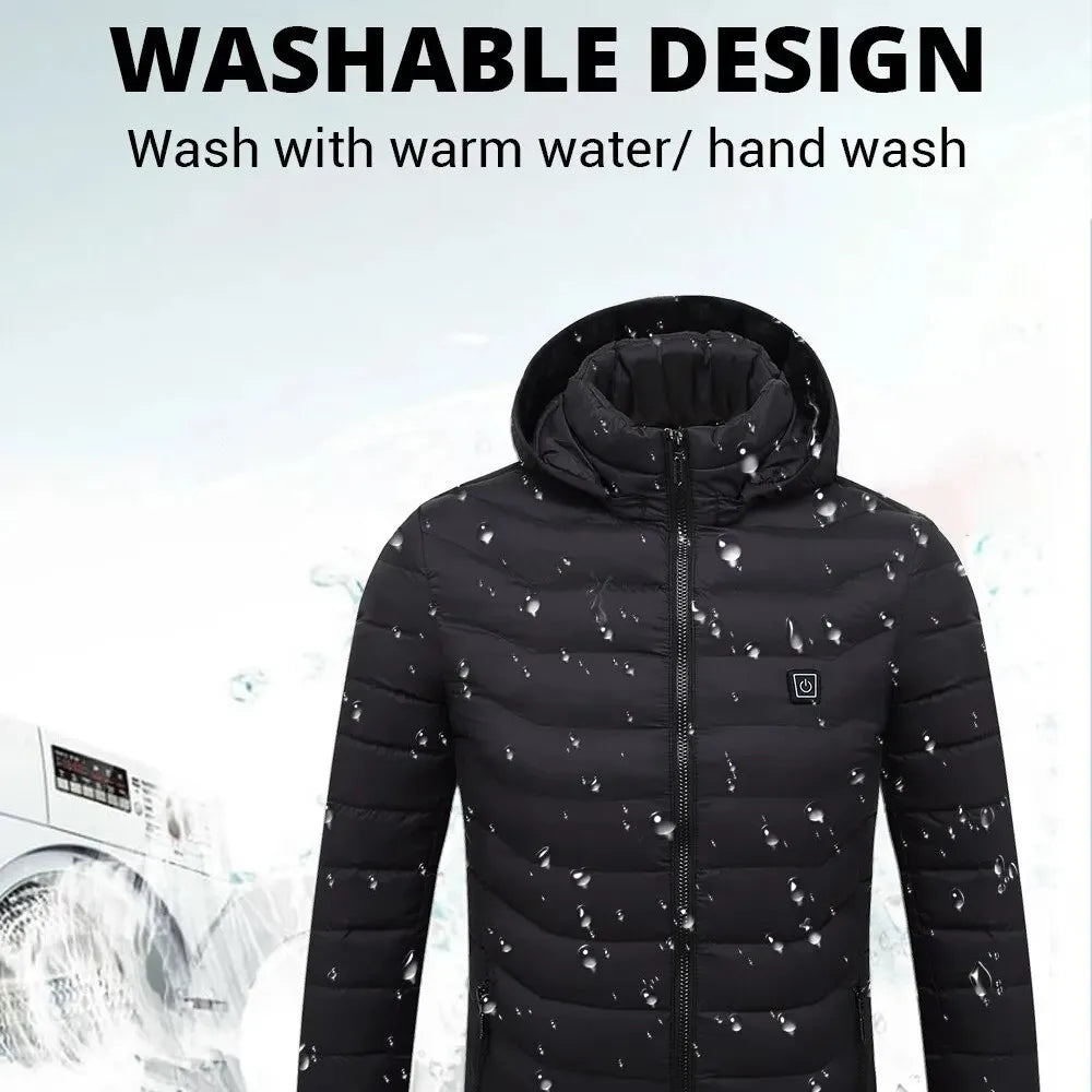 USB Heated Winter Jacket With Powerbank