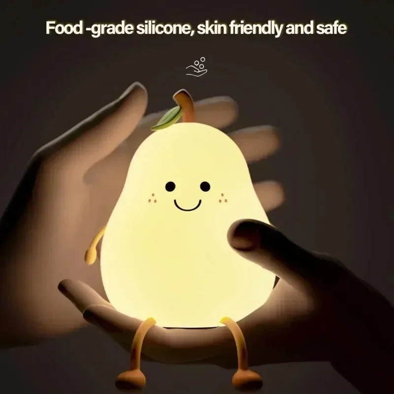 Squishy Pear Night Light Delight