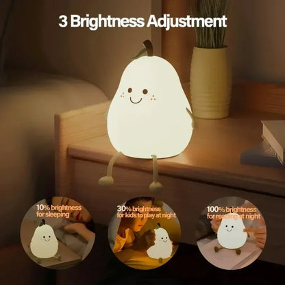 Squishy Pear Night Light Delight